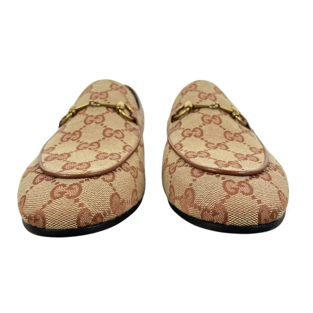 Gucci Jordaan GG Monogram Horsebit Loafer Ruggine Rust Size 40.5 - Picture 6 of 14